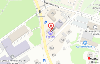 Гостиница Европа на Социалистической улице на карте