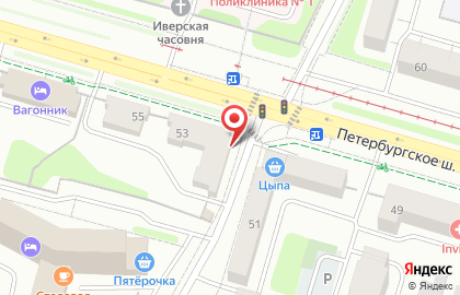 Парикмахерская Магия на Петербургском шоссе на карте