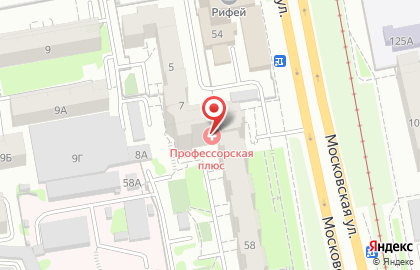 Клиника офтальмохирургии Профессорская плюс на Московской улице на карте