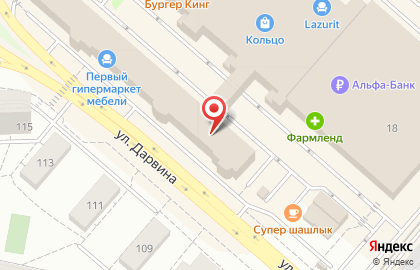 Мебельный салон Линда в Советском районе на карте