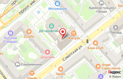 ОАО Банкомат, Балтийский банк на Советской улице на карте