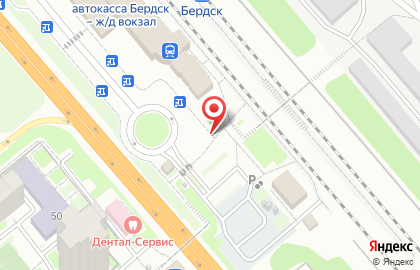 Киоск по продаже печатной продукции на Вокзальной улице на карте