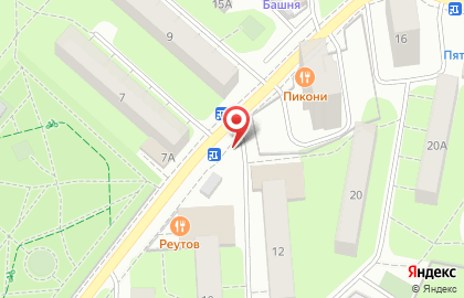 Киоск фруктов и овощей на Советской улице на карте