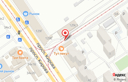 Магазин разливных напитков Живое пиво на улице Железной Дивизии на карте