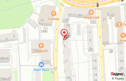 Замок на улице Сержанта Колоскова на карте