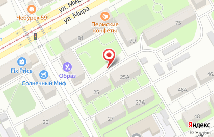 Автостоянка в Перми на карте