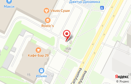 Продовольственный магазин в Архангельске на карте