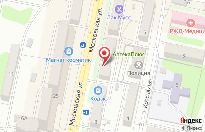 Городской аптечный склад на Московской улице на карте