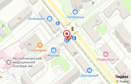 Магазин алкогольной продукции Баско на улице Орджоникидзе, 40 на карте