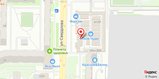 Служба доставки Суши шоп на улице Свердлова на карте