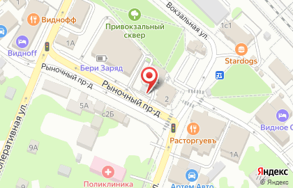 Шиномонтажная мастерская на Вокзальной улице на карте