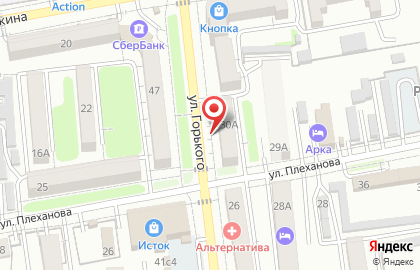 Магазин эко Мясной на улице Горького на карте