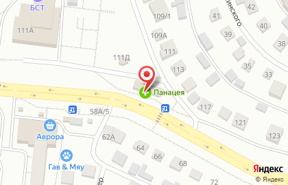 Аптека Панацея на улице Академика Янгеля, 111в на карте
