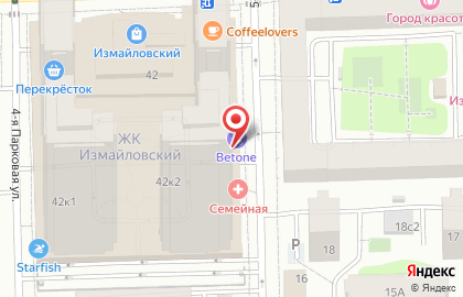 Салон красоты BETONE WOMAN Измайловская на карте