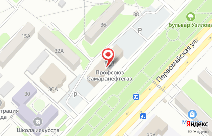 Профсоюзная организация, центральная группа месторождения Самаранефтегаз на карте