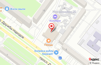 Теплофф на проспекте Дружбы Народов на карте