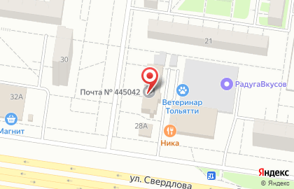Банкомат Почта Банк в Тольятти на карте