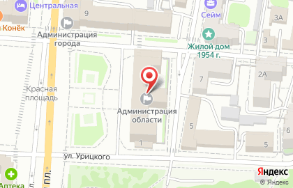 Комитет мобилизационной подготовки, Администрация Курской области на карте
