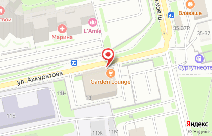 Кальянная Garden Lounge на карте