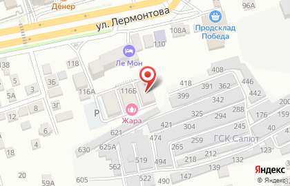 Гравёрная мастерская на улице Лермонтова на карте