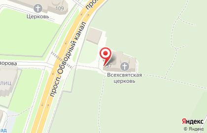 Храм Всех Святых в Архангельске на карте