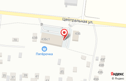 Аптека Ланас на Центральной улице на карте