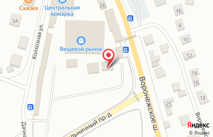 Магазин мебели Уютный дом на Колхозной улице на карте