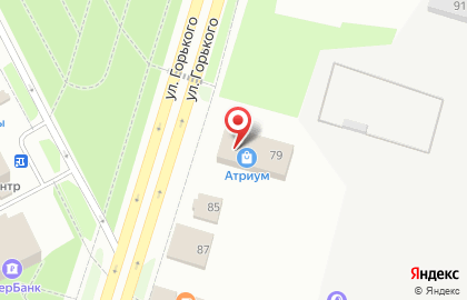 ТЦ Атриум на улице Горького на карте