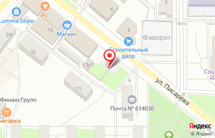 Скала на улице Писарева на карте