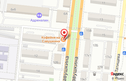 Кофейня на Савушкина на улице Савушкина на карте