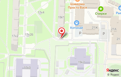 Магазин по продаже фруктов и овощей на ул. Маршала Захарова, 19а, Красносельский район на карте
