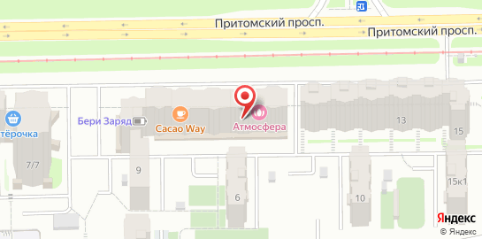 Студия удаления волос Epiline на Притомском проспекте на карте