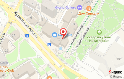 Малина на Курортном проспекте на карте