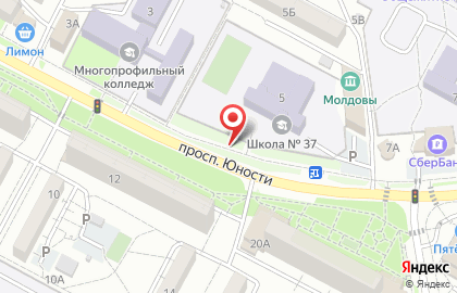 Рекламный щит 3х6м. на проспекте Юности на карте