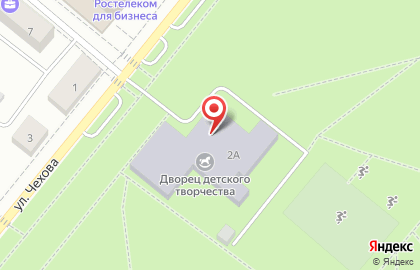 Центральный парк культуры и отдыха на улице Чехова на карте