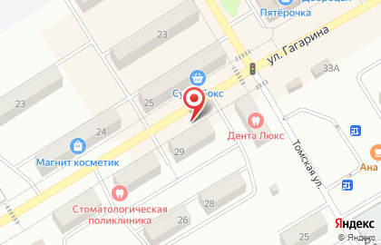 Аптека Фармакопейка на улице Гагарина на карте