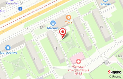 В-сервис на карте