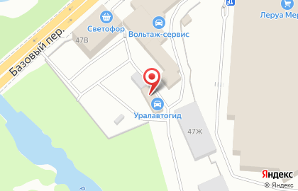 Автосервис Уралавтогид в Октябрьском районе на карте