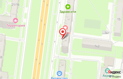 Стоматологическая клиника современных технологий Радикс в Великом Новгороде на карте