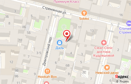 Детский клуб развития Ангелочек в Дмитровском переулке на карте