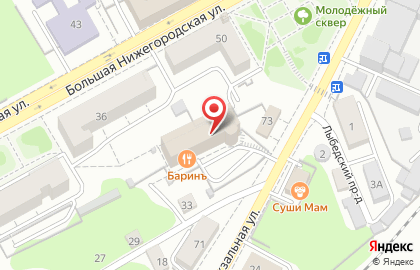 Федеральная санитарная служба Санинспектор на Большой Нижегородской улице на карте