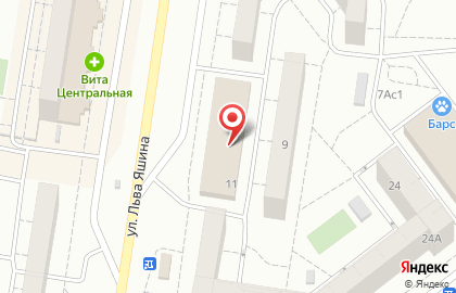 Комсомольский на улице Льва Яшина на карте