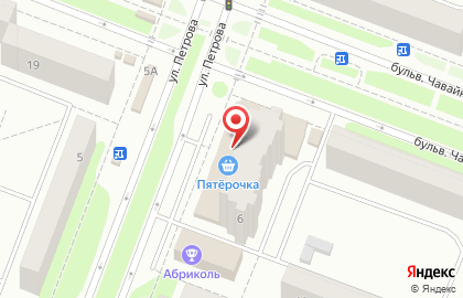 Магазин спортивных товаров Олимп на улице Петрова на карте