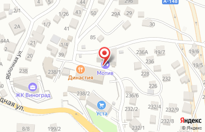 Школа танцев Волна на Виноградной улице на карте