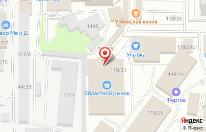 Магазин хлебобулочных изделий Хлебный дом на проспекте Фрунзе на карте