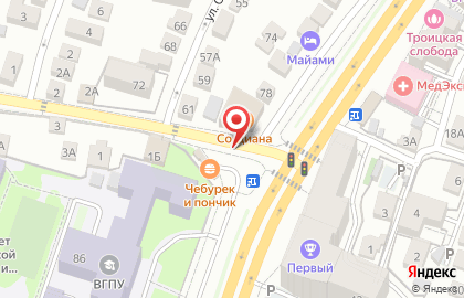 Пекарня Чудо печка в Центральном районе на карте