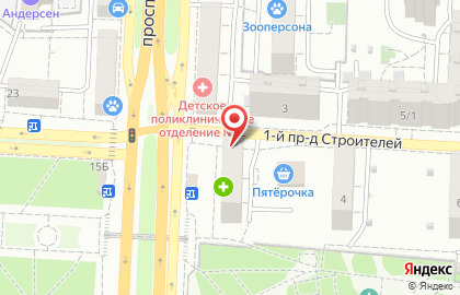 Магазин БерёZка в 1-м проезде Строителей на карте