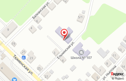 Специальная (коррекционная) школа №107 на Ельнинской улице на карте
