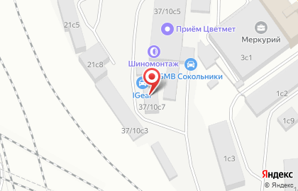 Магазин автозапчастей Dr.Benz на улице Сокольнический Вал на карте
