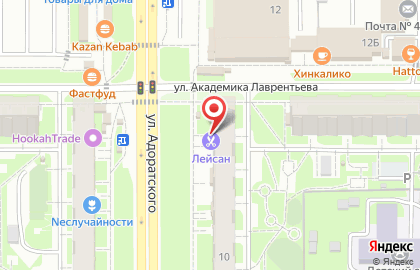 Магазин игрушек Волшебный Мир на улице Адоратского на карте